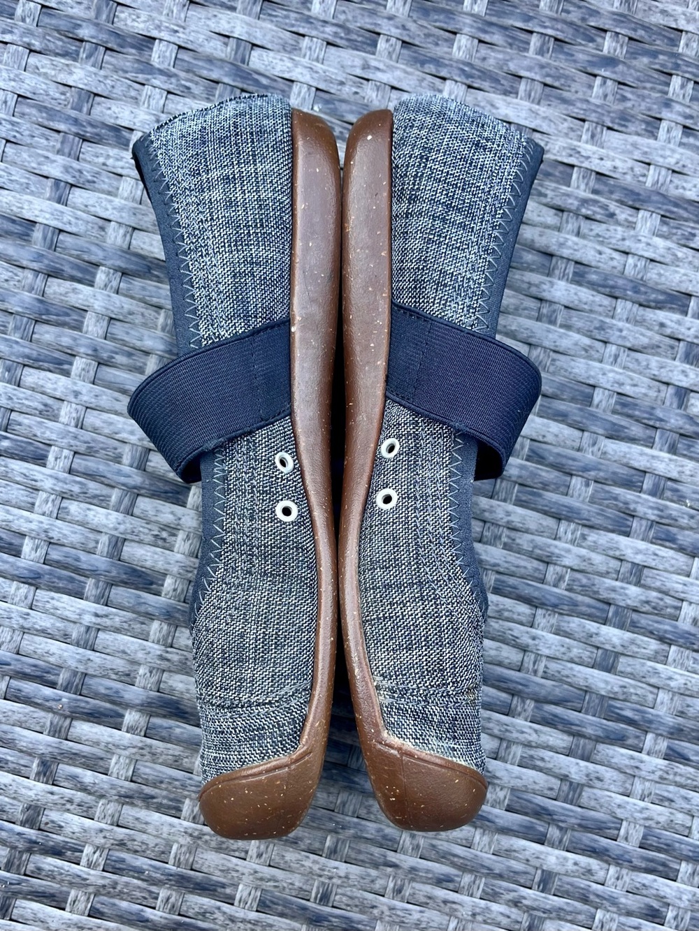 Keen Women's Blue-Gray Mary Jane Flats with Brown Toe Cap - Picture 2 of 7